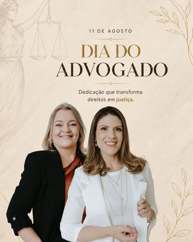 Publicação do Dia do Advogado com as sócias do escritório